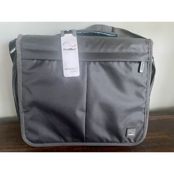 ResMed AirSense 10 AutoSet CPAP Travel Bag Carry Case Organizer Gray - Picture 1 of 8